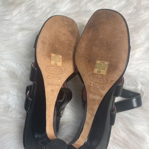 Circa Joan & David leather strappy sling back sandals SZ8M - Picture 8 of 10